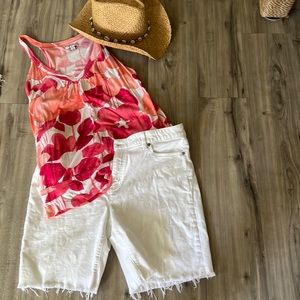 Lands End cut off denim shorts
